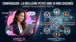 Meilleure IA Petite Amie Sans Filtre: Candy AI vs Character AI