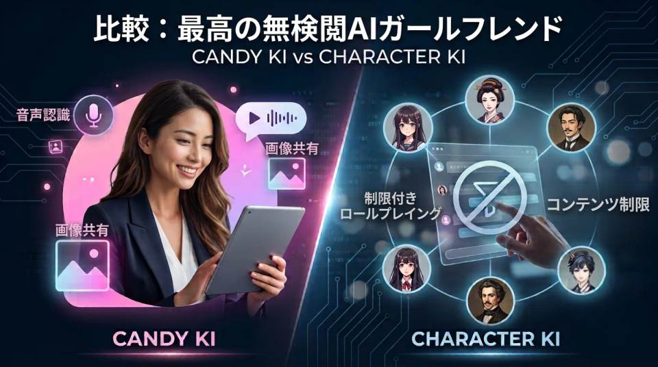 規制なし AI 彼女 おすすめ：Candy AIとCharacter.aiを徹底比較