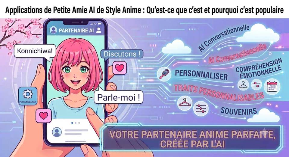 Applications de petite amie IA anime : ce que c'est et pourquoi elles cartonnent