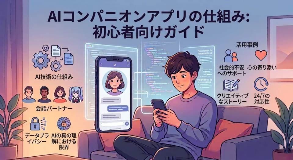 AIコンパニオンアプリの仕組みとは？初心者向け完全ガイド