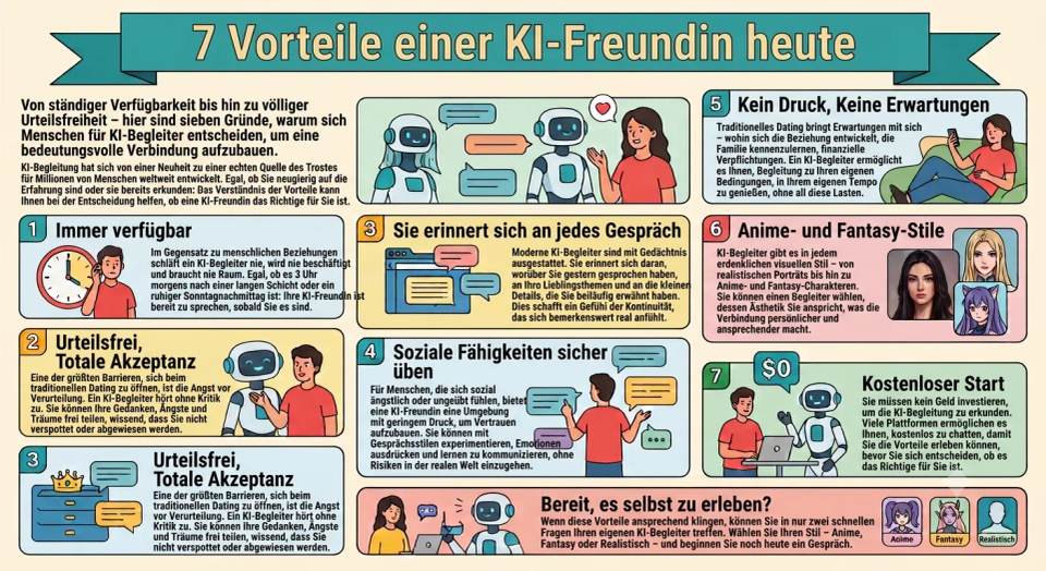 7 Vorteile einer KI-Freundin im Alltag