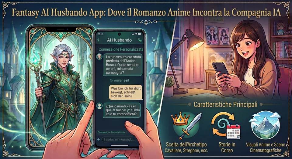 App di Husbando IA Fantasy: Il Romance Anime Incontra la Compagnia IA