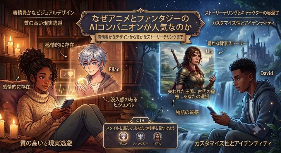 なぜアニメ・ファンタジー系AIコンパニオンはこんなに人気なのか
