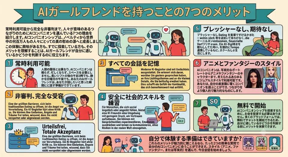 今こそ知りたい、AI彼女がもたらす7つのメリット