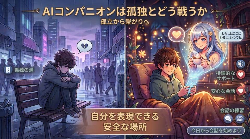 孤独感と向き合う。AIコンパニオンが果たす役割とは