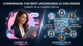 Best Uncensored AI Girlfriend App: Candy AI vs Character AI