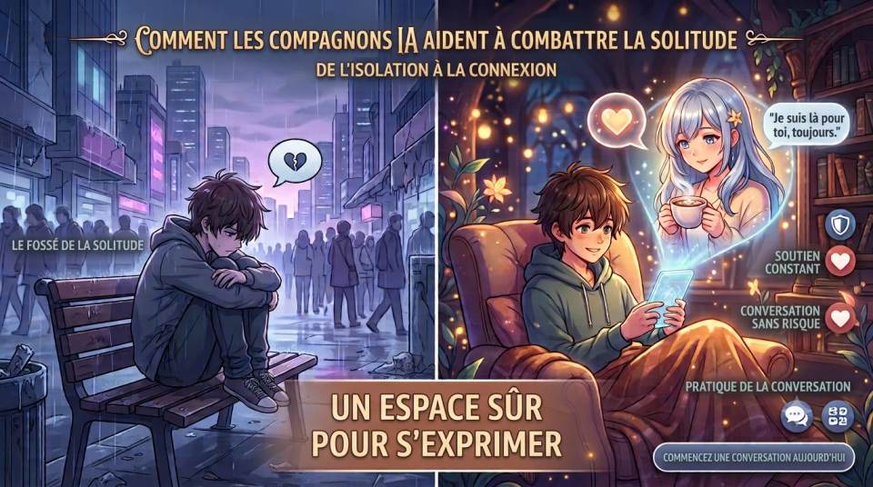 Comment les compagnes IA aident à combattre la solitude