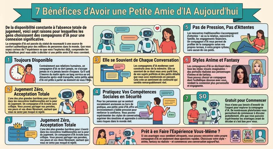7 avantages d'avoir une petite amie IA aujourd'hui