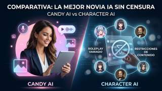 Mejor Novia IA Sin Censura: Candy AI vs Character AI