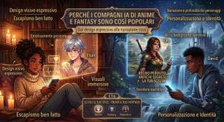 Perché le compagne IA in stile anime e fantasy sono così amate