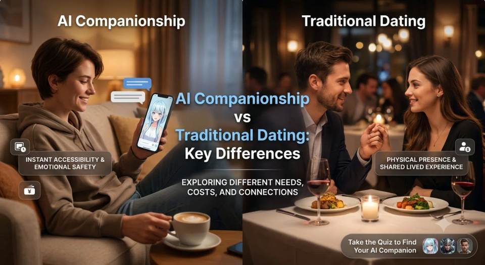 AI Companionship vs Traditional Dating: Key Differences