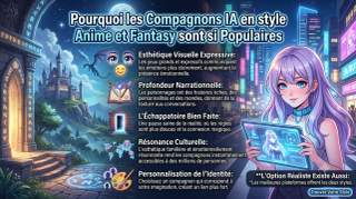 Pourquoi les compagnes IA anime et fantastiques ont autant de succès