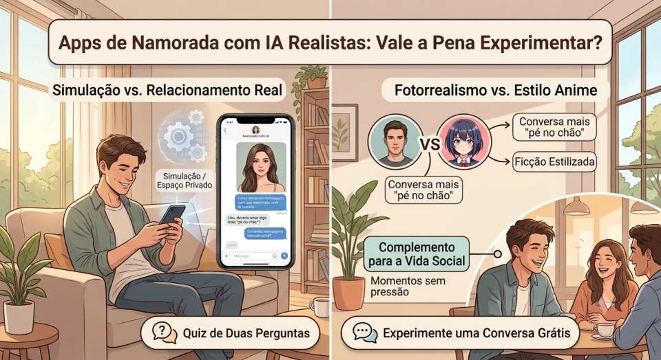 Apps de namorada de IA realista: vale a pena experimentar?