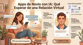 Apps de novio IA: qué esperar de una relación virtual