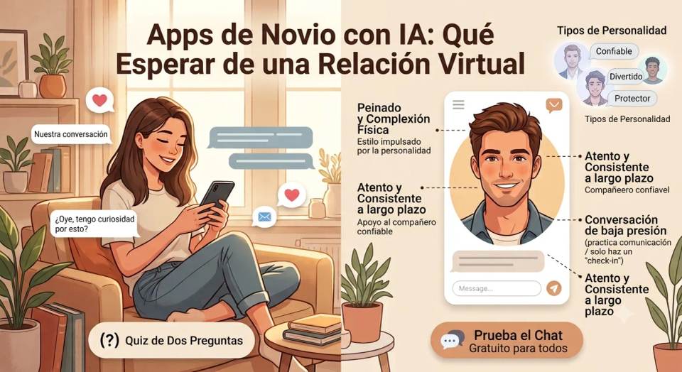Apps de novio IA: qué esperar de una relación virtual
