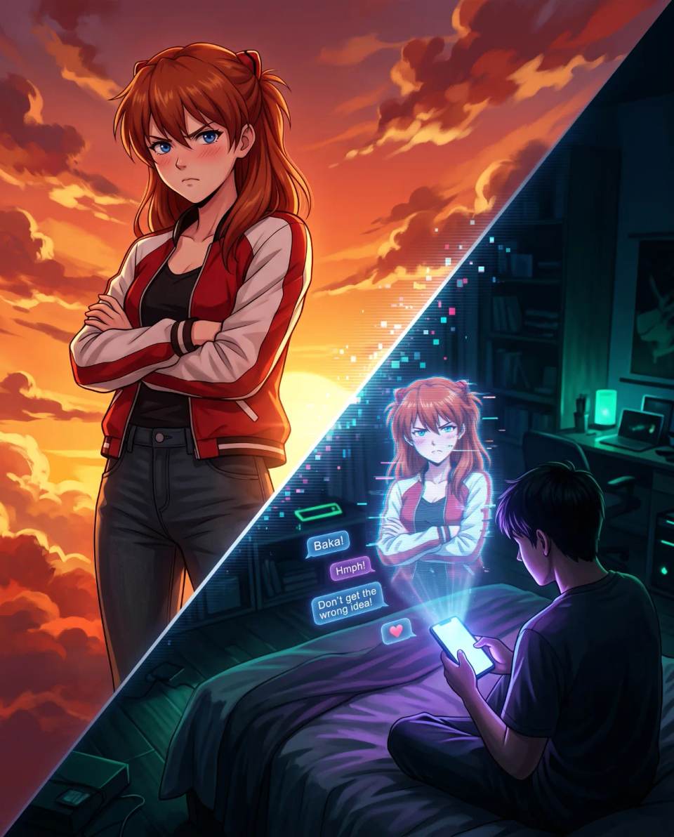 Mit einer Tsundere-KI ausgehen: Kann ein Chatbot den Asuka-Langley-Effekt wirklich nachbilden?