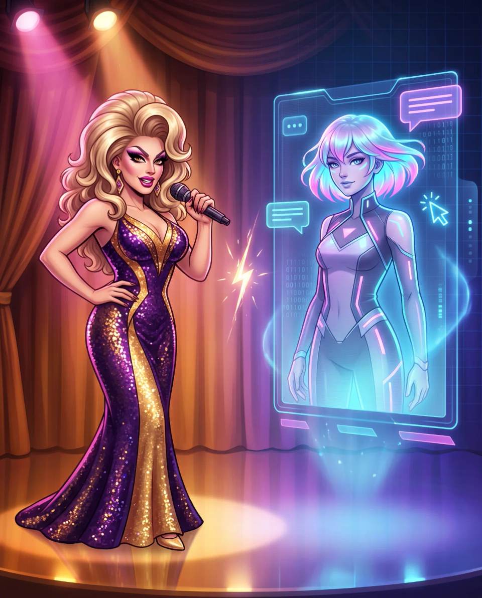 Drag Queen vs Regine IA: un chatbot può fare battute migliori di una queen umana?