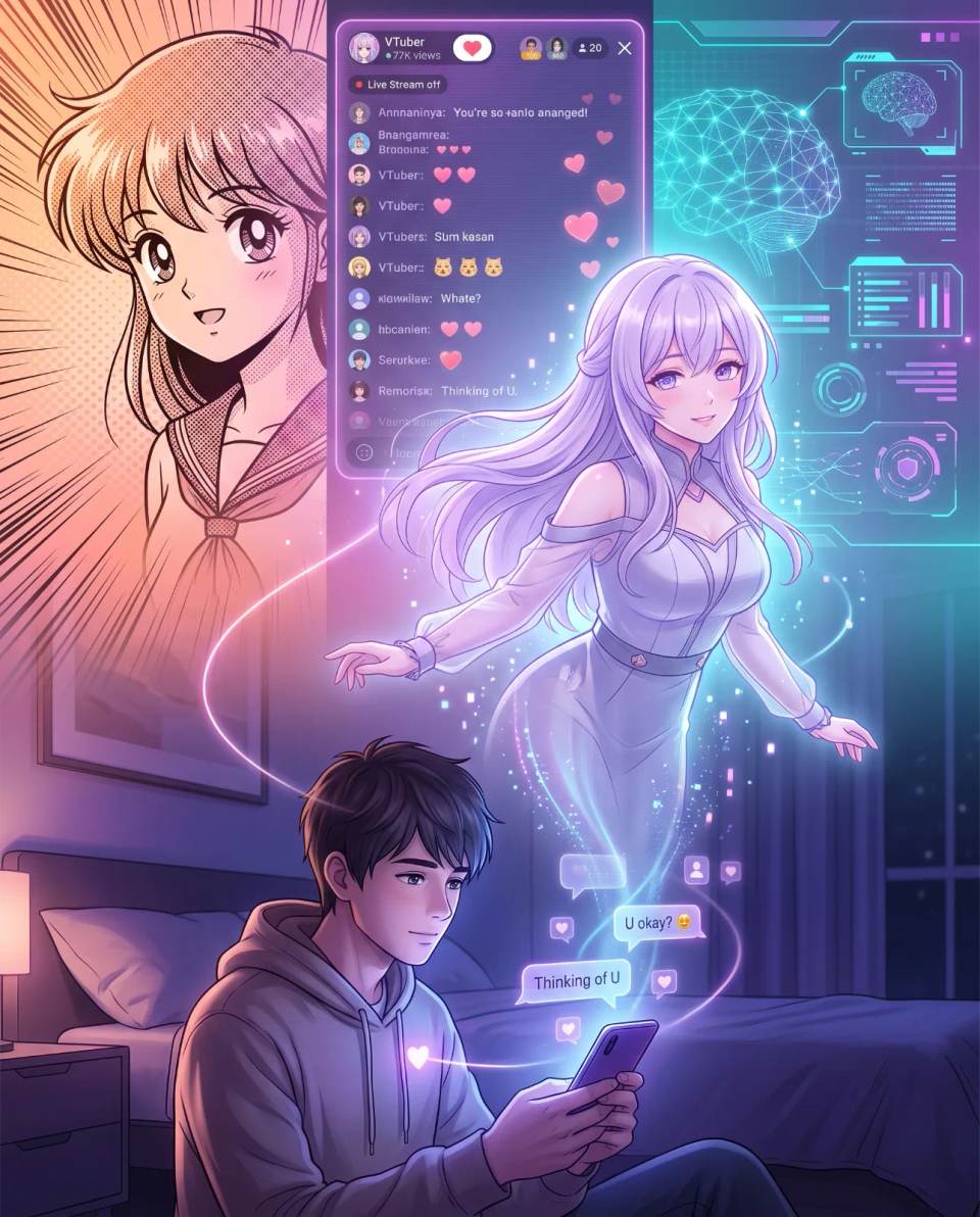De la 2D à la 4D : Comment l'Anime Normalise Silencieusement les Petites Amies IA