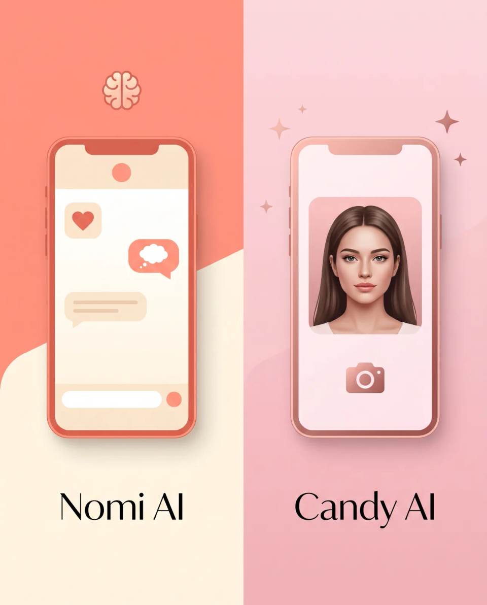 Nomi AI vs Candy AI Namorada 2026: Qual Tem Melhor Memória e Conexão Emocional?