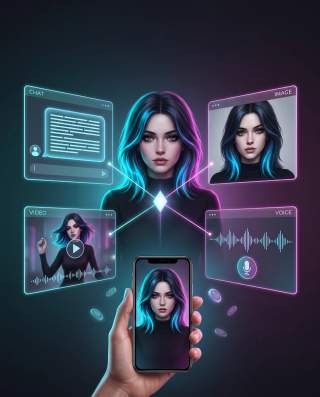 OurDream AI マルチモーダル 2027：チャット・動画・音声・画像を1人のキャラクターで