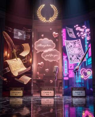 Lovescape vs Candy AI vs Kupid：没入型ファンタジーに最適なのはどれ？（2027年比較）